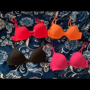 Lot of 4 - Victoria’s Secret PINK 36B Lightly Lined Underwire Bras